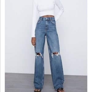Brand new Zara straight leg denim
